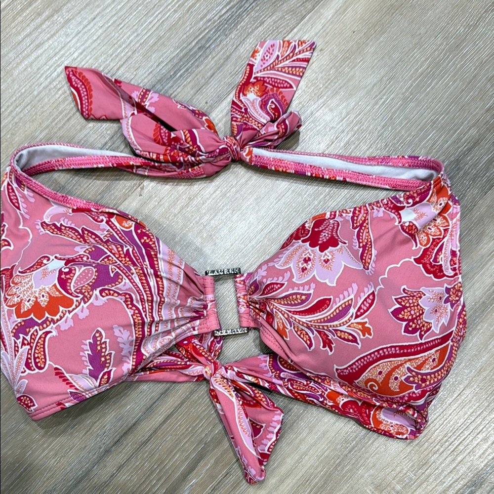 Lauren Ralph Lauren Pink and Red Paisley Bikini